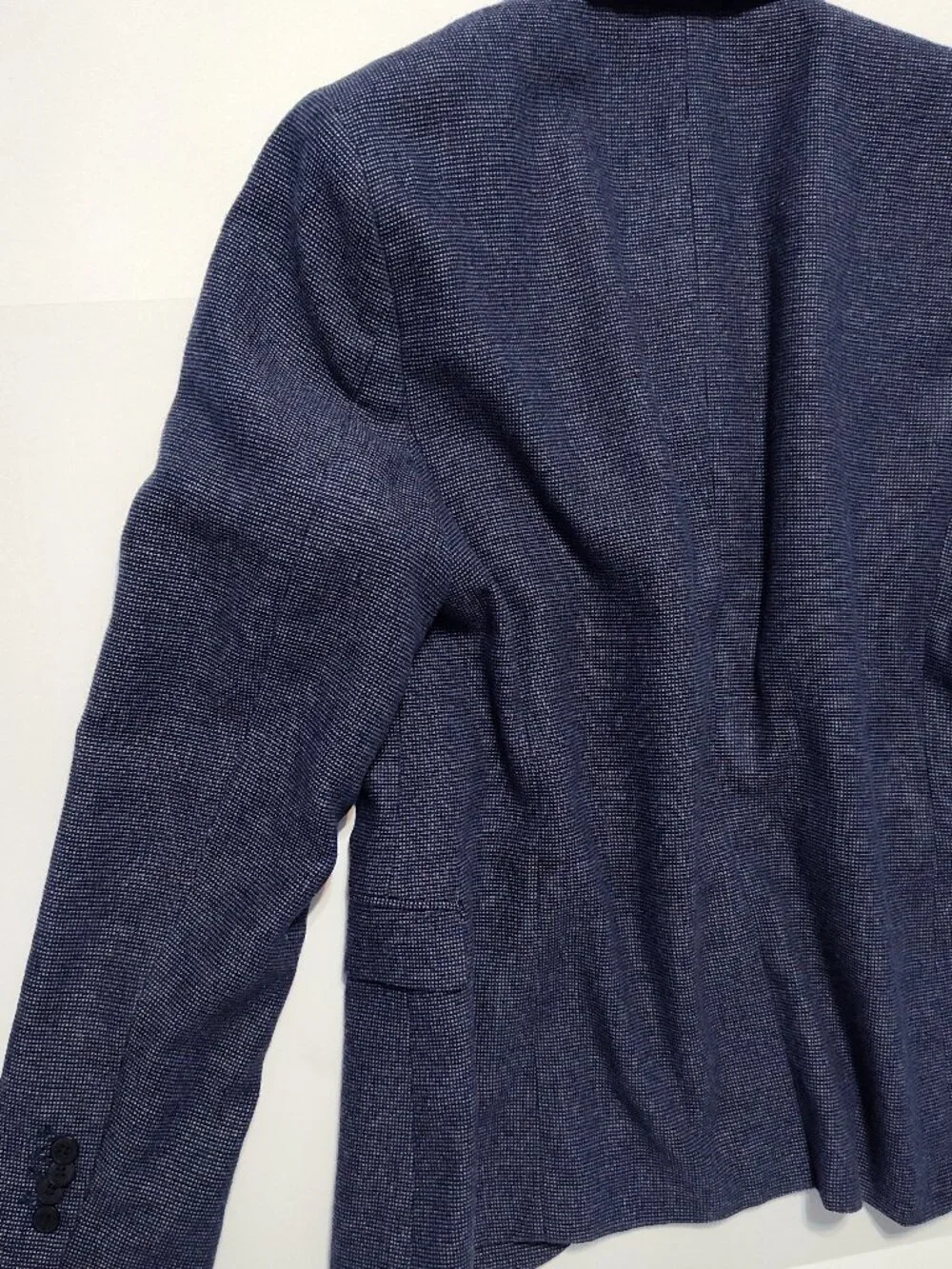 HM H&M 42R mens men slim fit blazer suit jacket blue like new